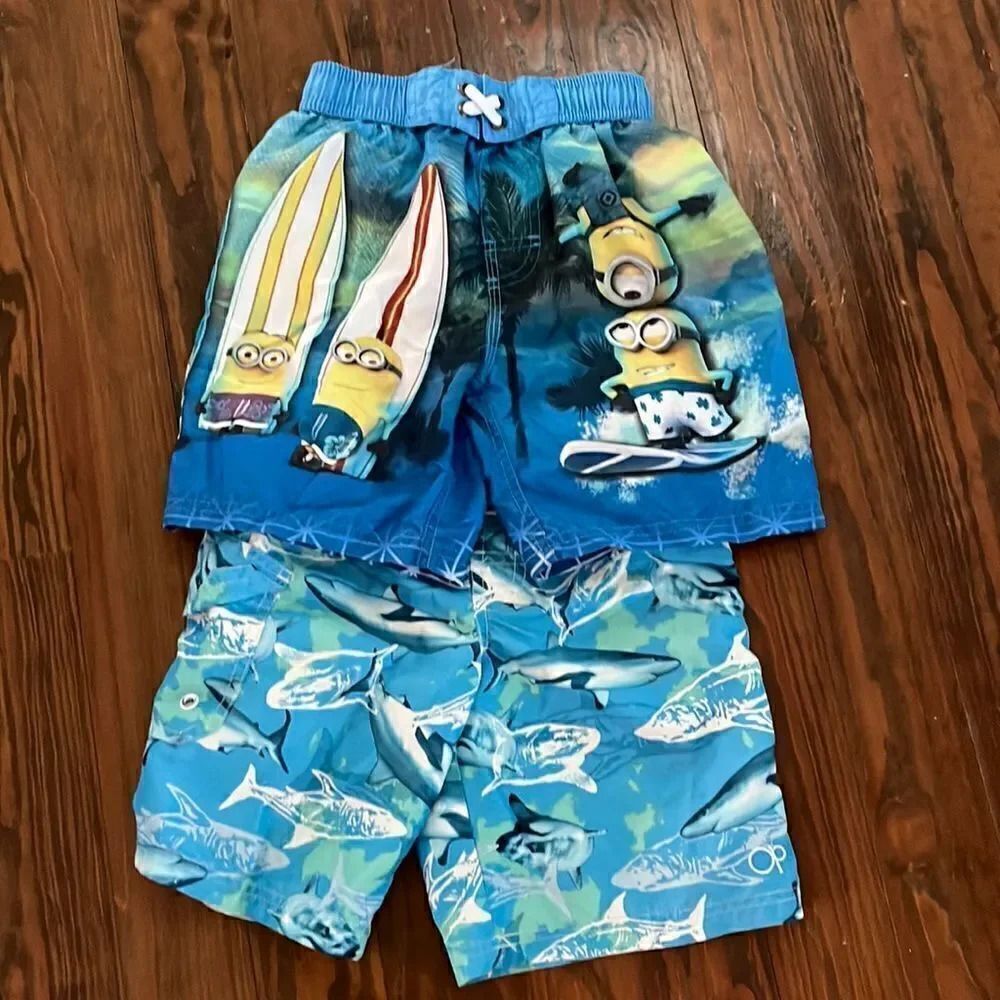 XS boys bathing suits. 